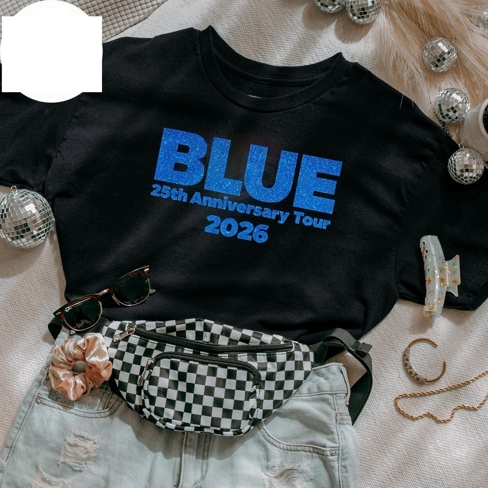 Blue 2th Anniversary Tour 226 Music Fan Graphic T-Shirt